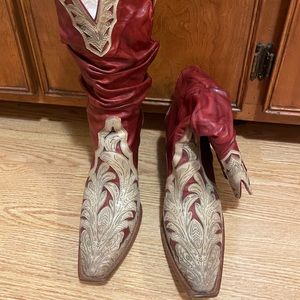 Charlie 1 Horse Red Ladies Boots